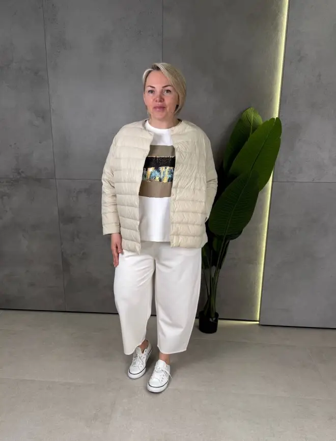 Легкая пуховая куртка 8802 фото 157