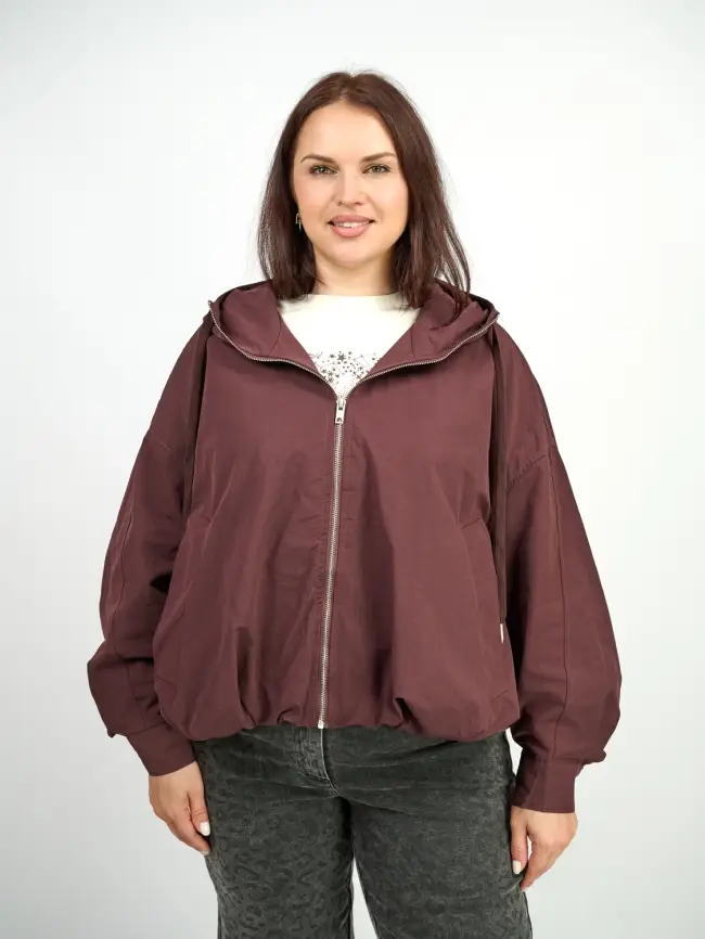 Ветровка с капюшоном 25170 Размер 50-60 фото 5