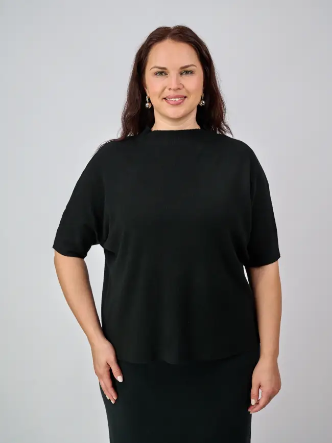 Джемпер короткий рукав ЭттоПлюс 707 Размер 50-58 фото 45