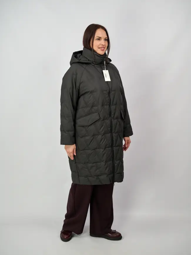 Пальто стеганое облегченное 8809 фото 28