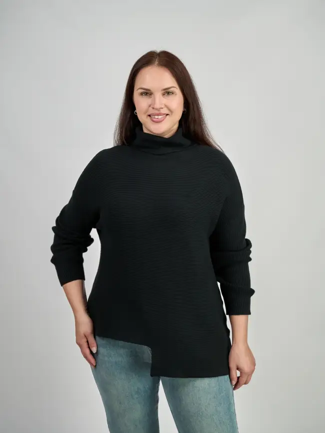 Свитер неровный край ЭттоПлюс 327 Размер 50-56 фото 1