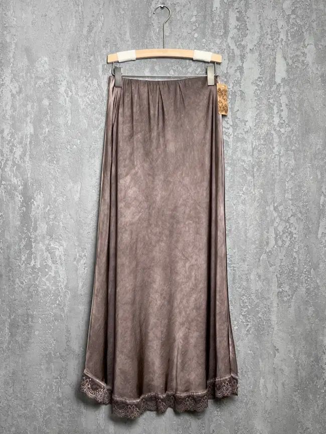 Юбка с кружевом 6388 Италия Размер 50-56 фото 6