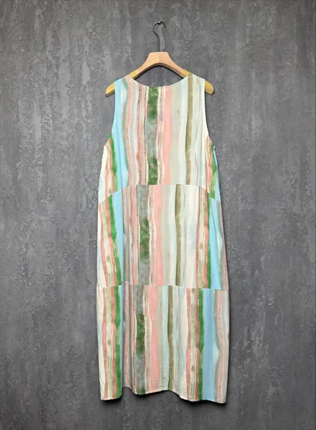 Сарафан в полоску ЭттоПлюс 0026-1 размеры 50- 62 фото 25