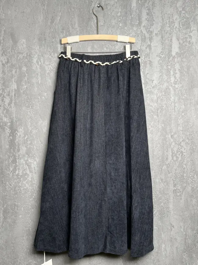 Юбка 61188 синий Уценка фото 2