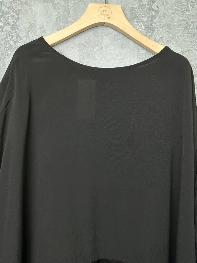 Блуза с атласной полосой 22771 фото 3