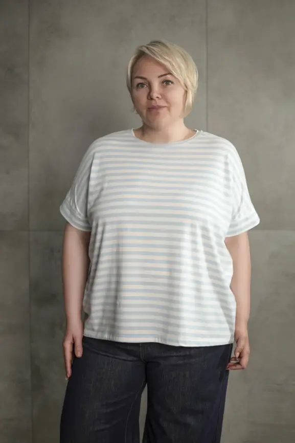 Футболка в полоску ЭттоПлюс 010-1 фото 43