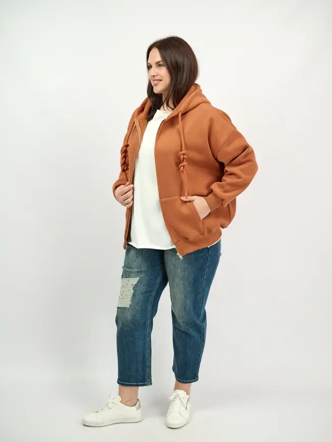 Худи зип утепленное оверсайз размер 50-58 506 фото 218