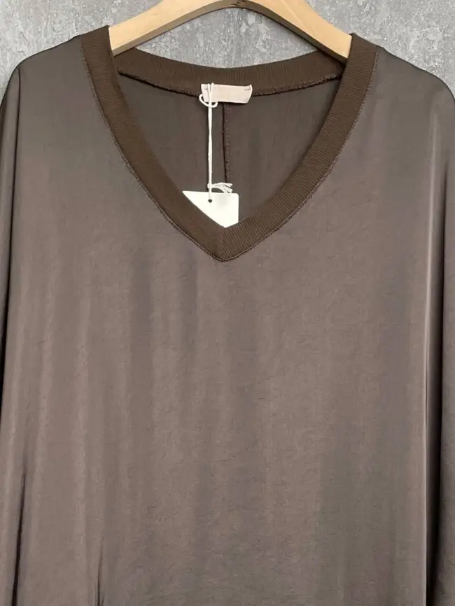 Блуза атлас Италия 84085 Размер 50-56 фото 28