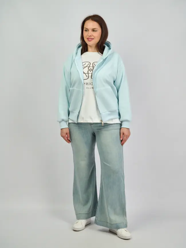 Худи зип утепленное 10 Размер 46-54 фото 7