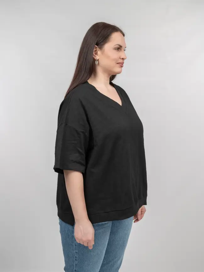 Футболка 039 (черный, 2) Уценка фото 8