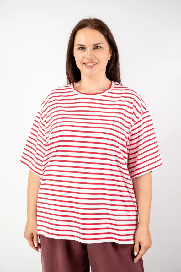 Футболка в полоску ЭттоПлюс 034 Размер 50-58 фото 78