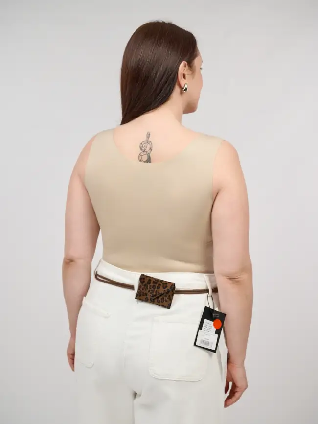 Топ-майка с чашками 1551 Размер 46-54 фото 30