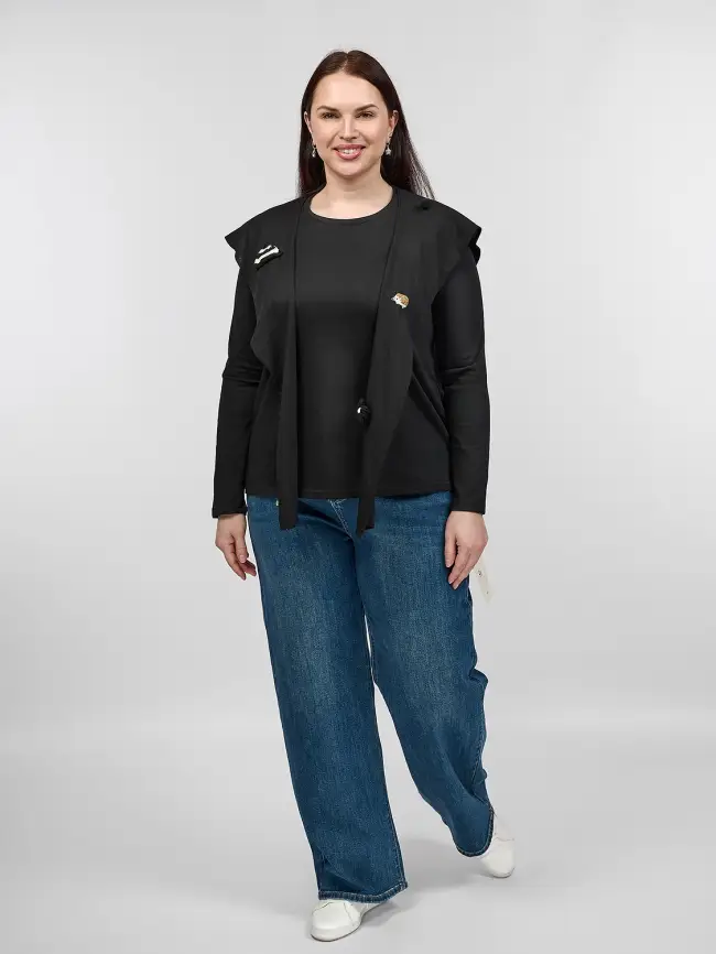 Лонгслив 0196 Размеры 46-56 фото 3