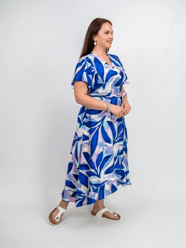Платье на запахе ЭттоПлюс 044 размеры 48 - 58 фото 41