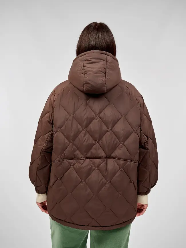 Стеганая куртка с капюшоном 8815 фото 5
