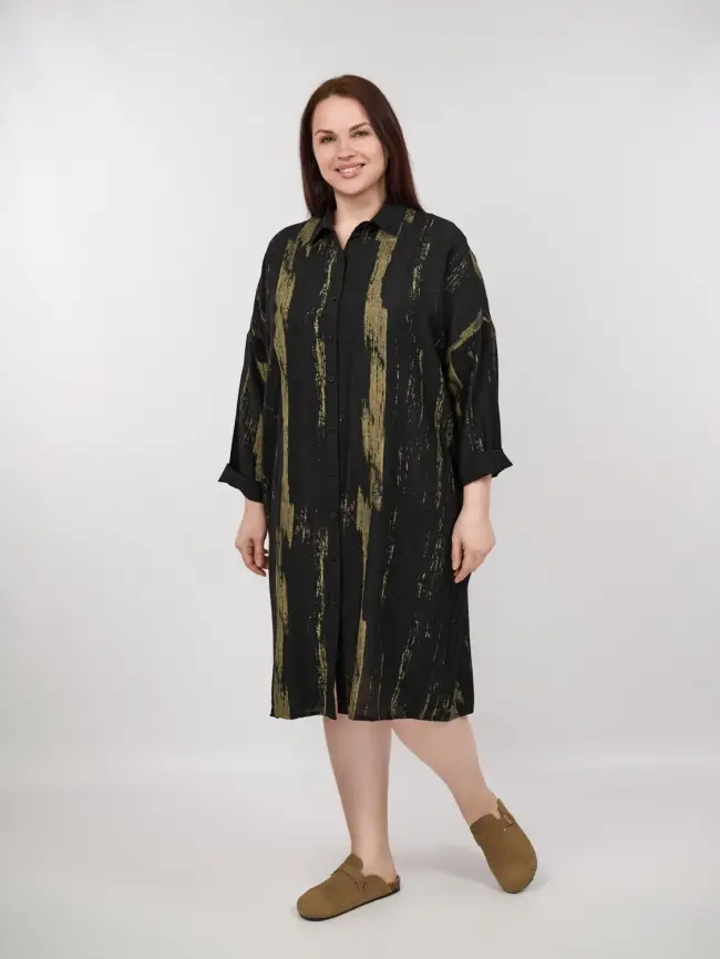 Платье рубашка ЭттоПлюс 22983 Размер 50-58 фото 4