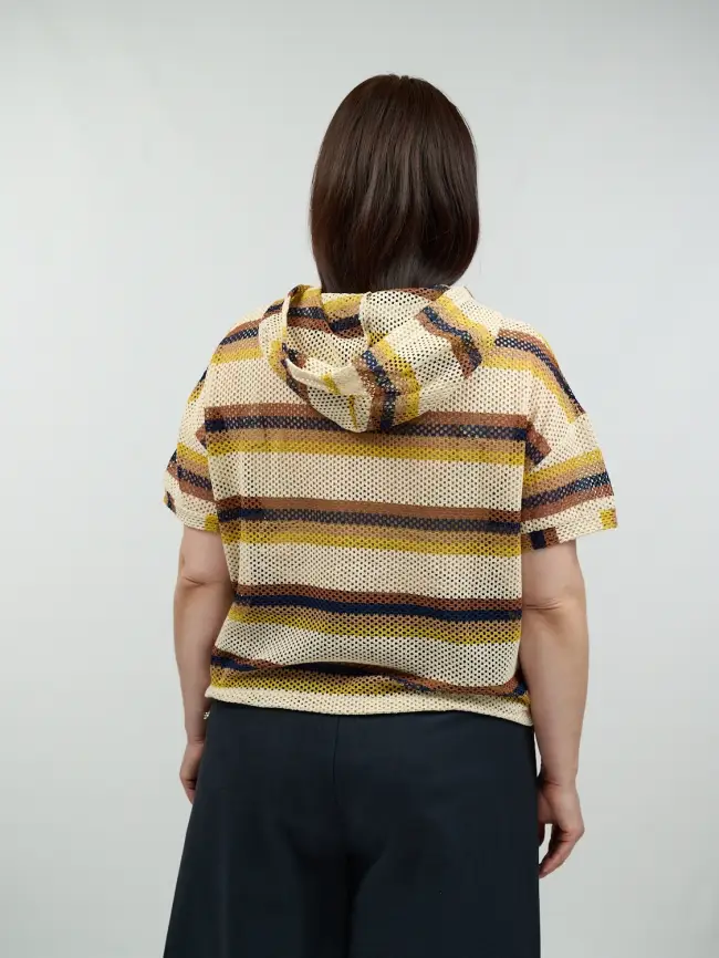 Толстовка сетка с капюшоном 87063 Размер 48-56 фото 9