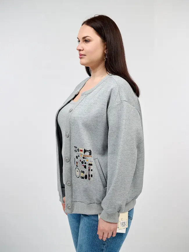 Кардиган 9129-1 Размер 50-58 фото 16