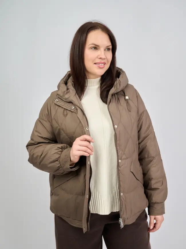 Пуховая куртка ЭттоПлюс 2553 Размер 48-52 фото 205