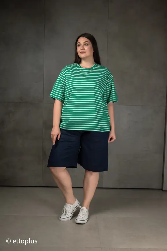 Футболка в полоску ЭттоПлюс 034 Размер 50-58 фото 56