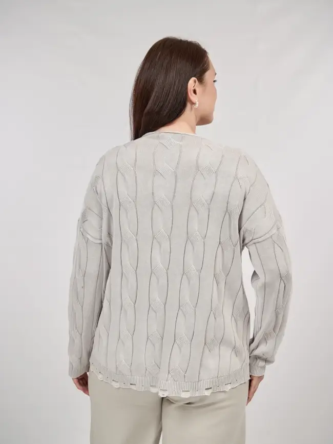 Джемпер Италия косы 3388 Размер 50-58 фото 66