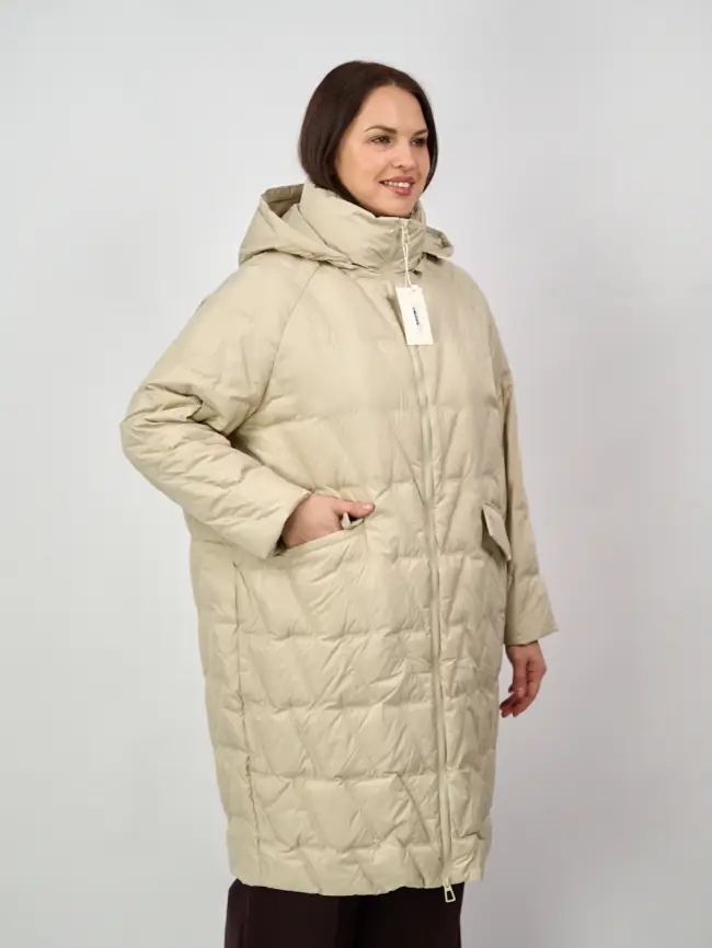 Пальто стеганое облегченное 8809 фото 8