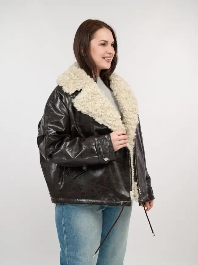 Дубленка 881801 Размер 54-58 фото 12