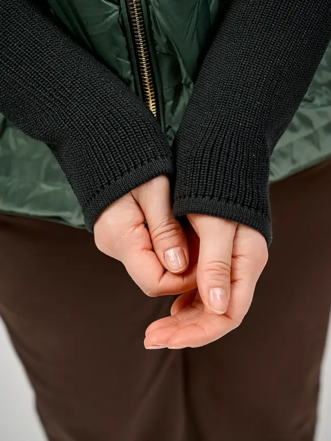 Куртка с трикотажным рукавом 6560 фото 13