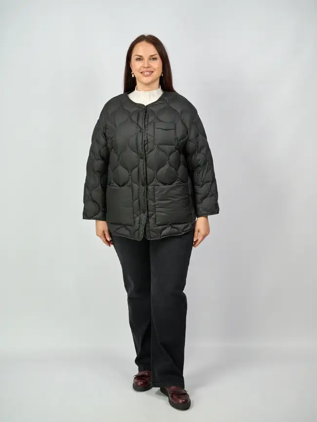 Куртка лёгкая без капюшона 2207 Размер 48-54 фото 19