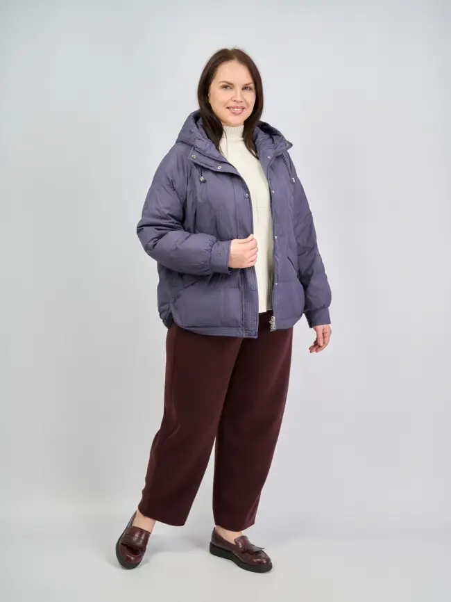 Пуховая куртка ЭттоПлюс 2553 Размер 48-52 фото 80