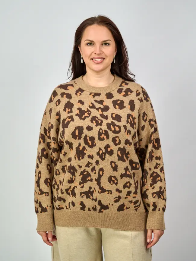 Джемпер Леопард 50-58 58258 фото 1