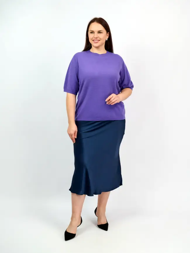 Юбка атлас 9298-1 Размер 48-56 фото 58