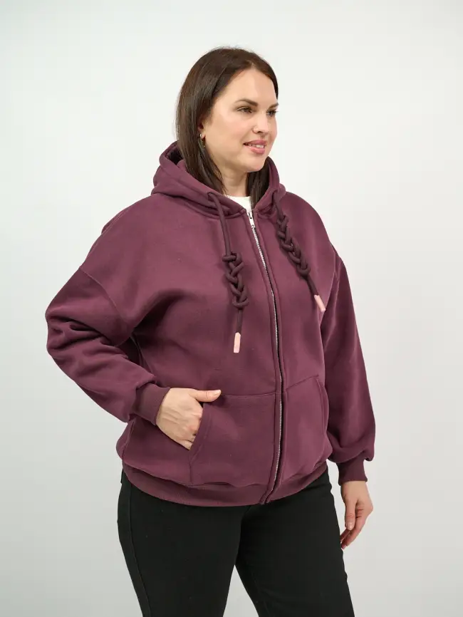 Худи зип утепленное оверсайз размер 50-58 506 фото 237