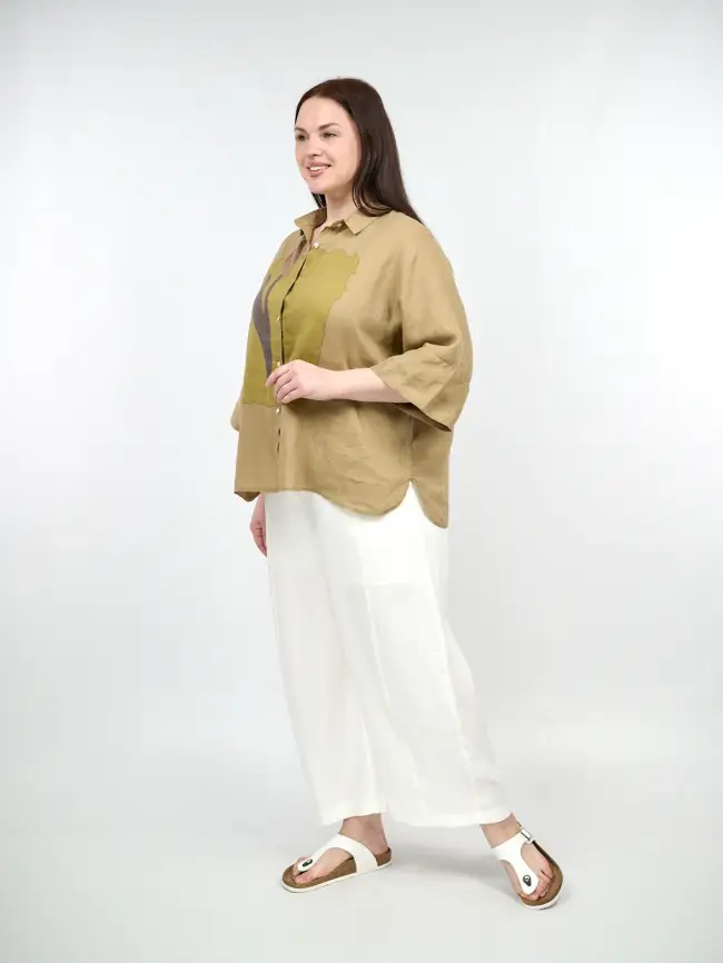 Брюки палаццо 38317 размер 54- 58 фото 7