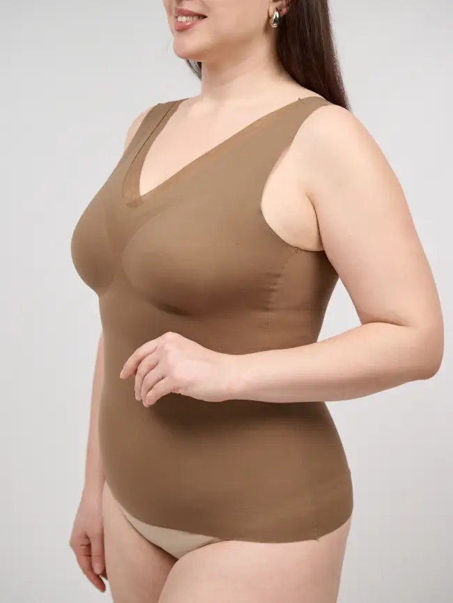 Топ-майка с чашками 1551 Размер 46-54 фото 21