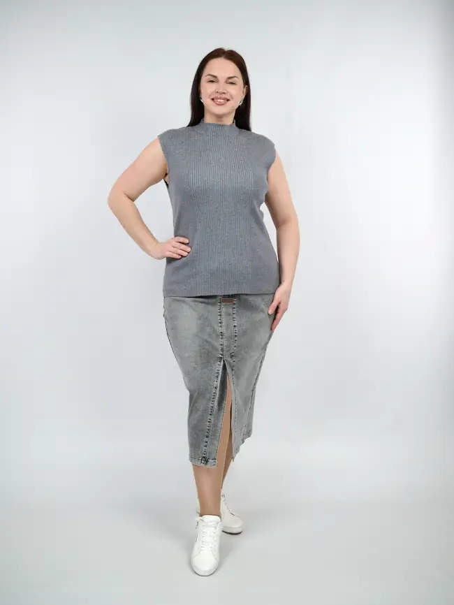 Юбка джинсовая 2331-B Турция фото 1