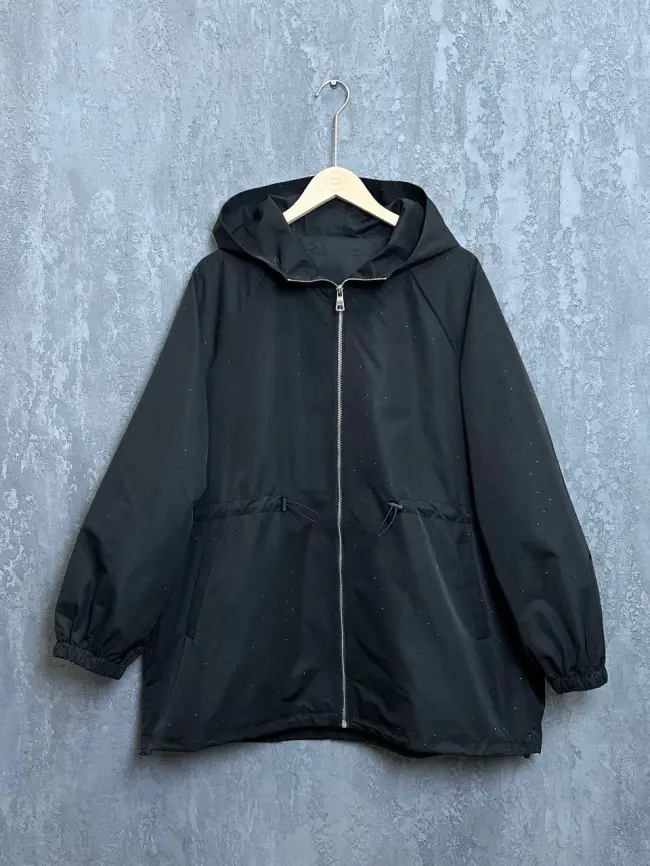 Ветровка со стразами 1633 Размер 50-58 фото 12