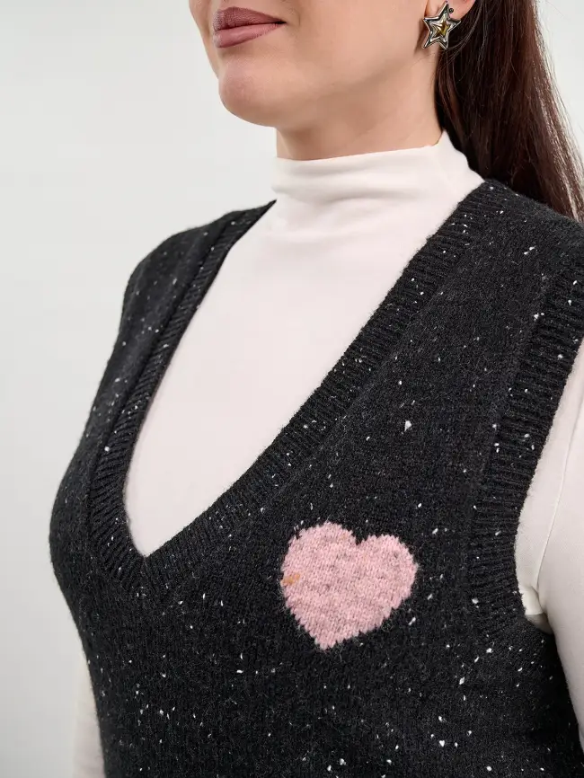 Жилет меланж 22627 Размер 50- 56 фото 21