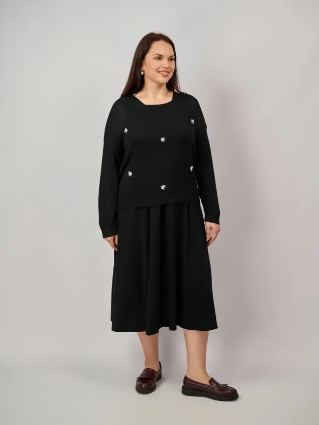 Платье с накидкой 23338 Размер 50-58 фото 6