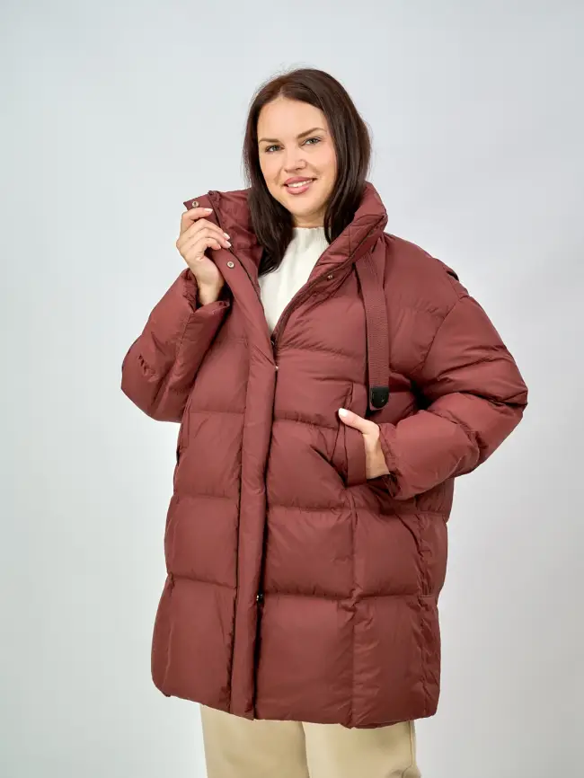 Пуховик 1359 Размер 52-58 фото 2