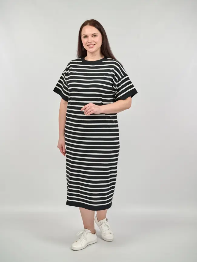 Трикотажное платье 7569 Размер 50-58 фото 7