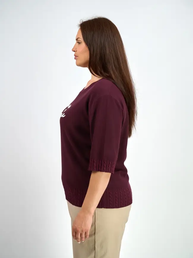 Джемпер облегченный ЭттоПлюс 25414 Размер 48-52 фото 66