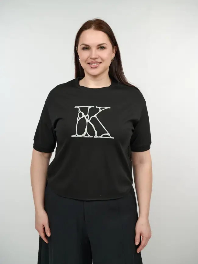 Футболка с принтом 95146 Размер 50-54 фото 29