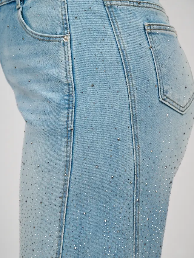 Джинсы в стразах 6788 Размеры 52-58 фото 24