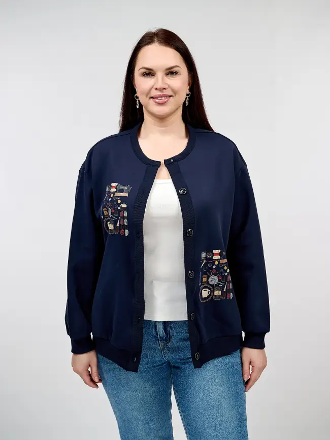 Кардиган 9129-1 Размер 50-58 фото 2