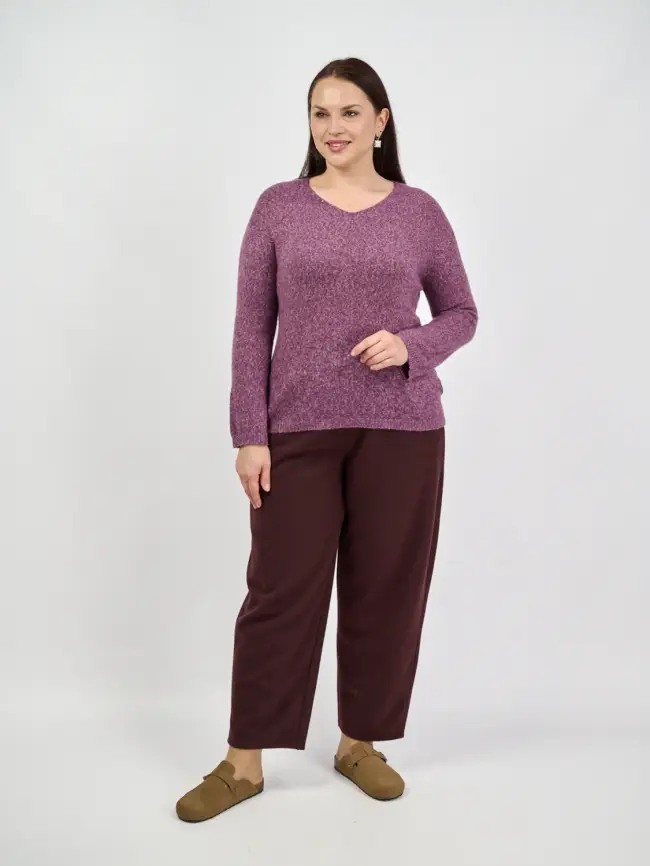 Брюки с защипами 