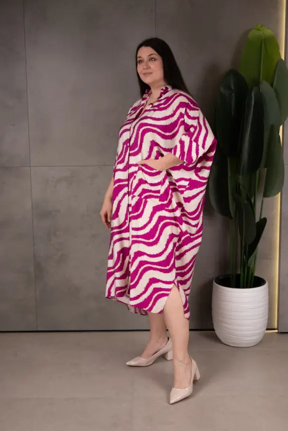 Платье рубашка ЭттоПлюс 028-1 размер 52- 60 фото 3