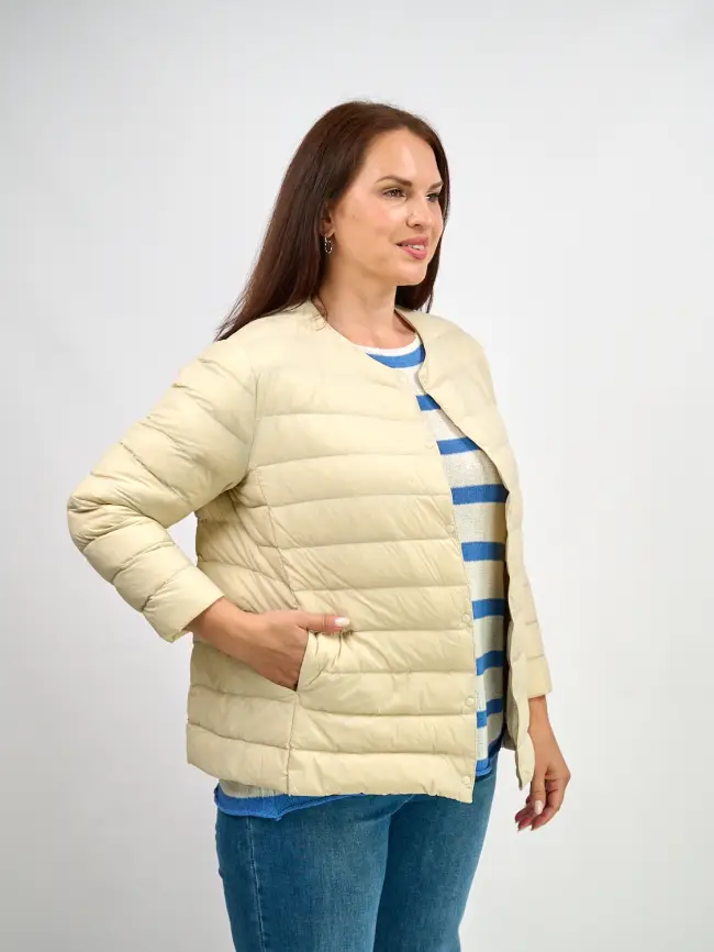 Легкая пуховая куртка 8802 фото 78