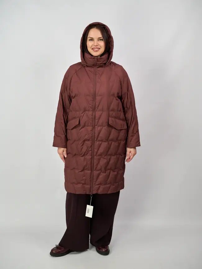 Пальто стеганое облегченное 8809 фото 35
