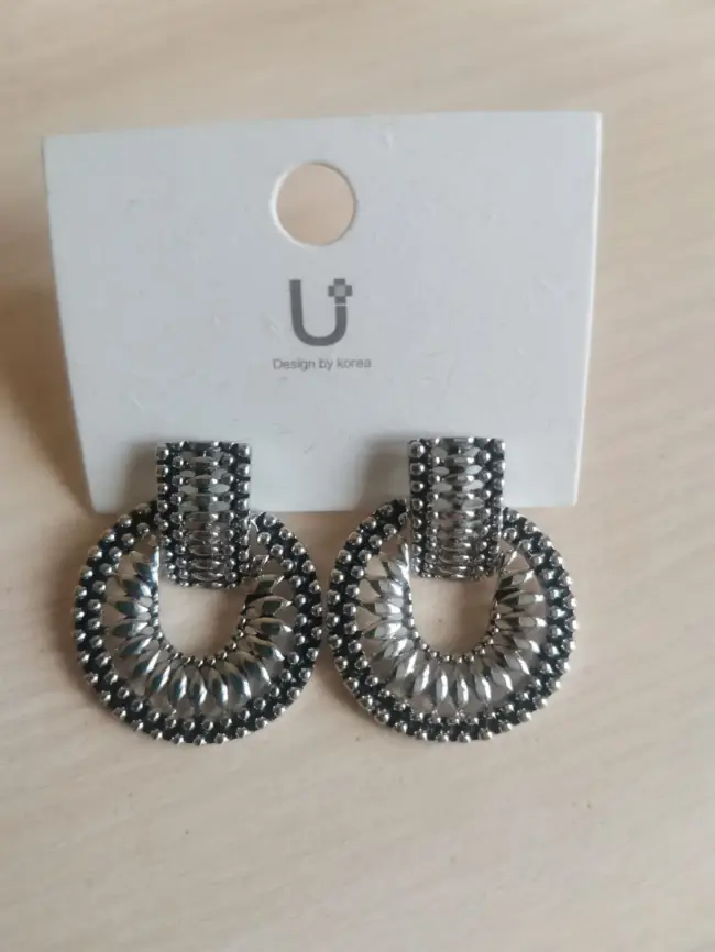 Серьги Серебряные узоры Б550038-1 фото 1